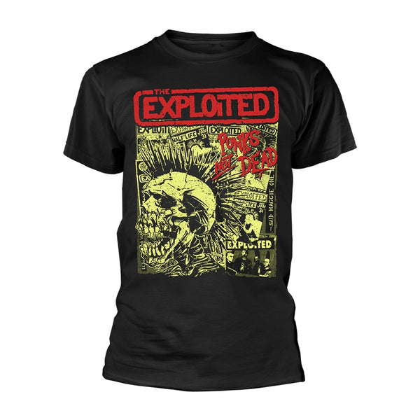 The Exploited Unisex T-shirt: Punks Not Dead (Black)