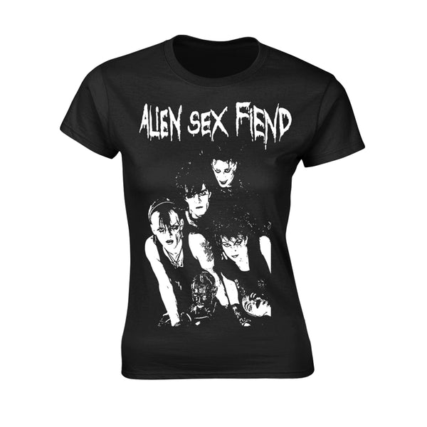 Alien Sex Fiend Ladies T-shirt: Band Photo