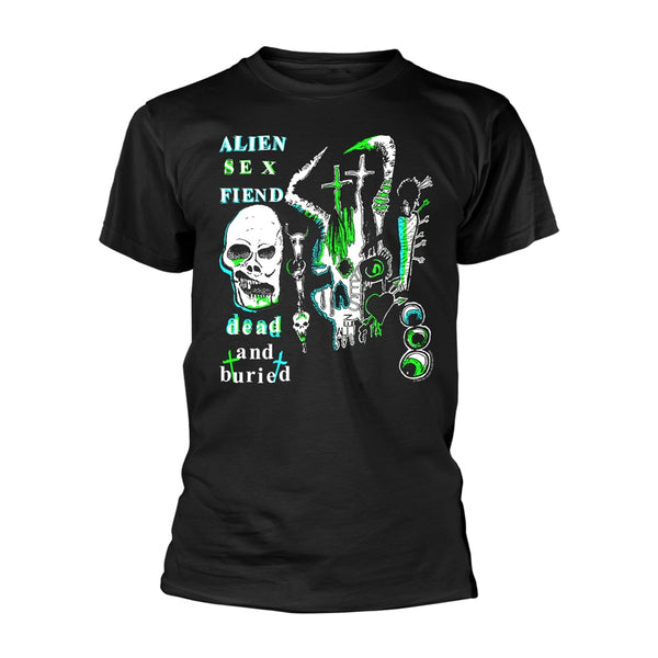 Alien Sex Fiend Unisex T-shirt: Dead And Buried