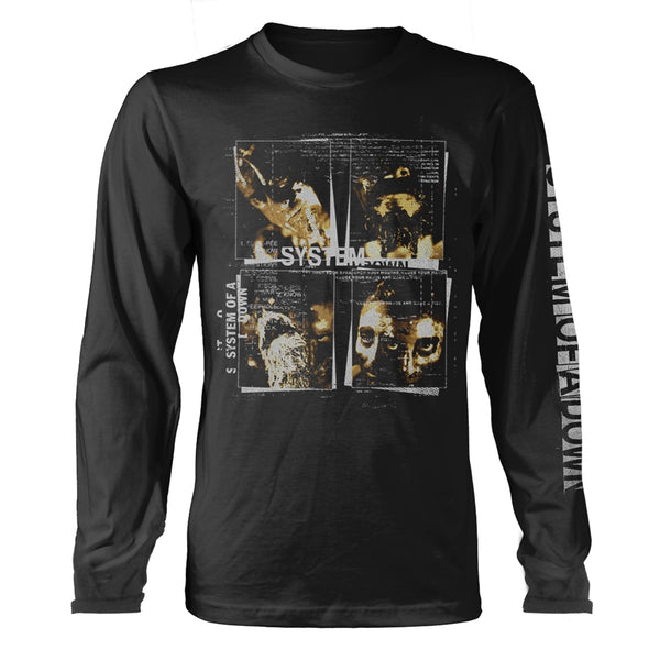 System Of A Down Unisex Long Sleeved T-shirt: Face Boxes