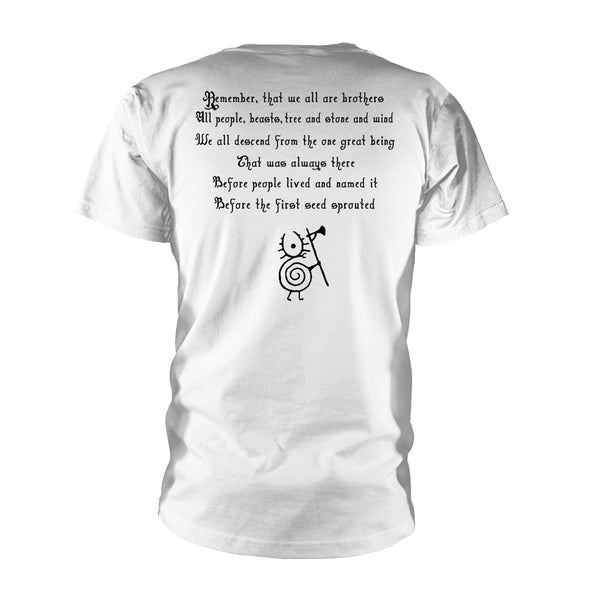 Heilung Unisex T-shirt: Remember (White) (back print)