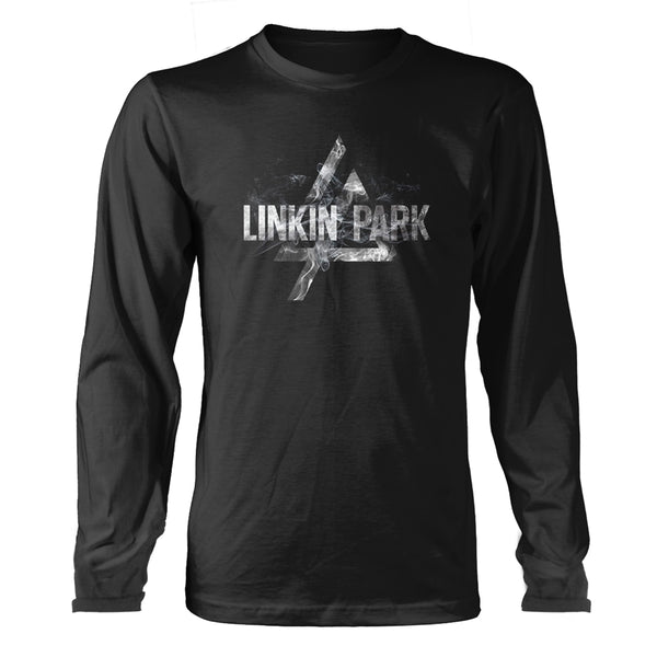 Linkin Park Unisex Long Sleeved T-shirt: Smoke Logo