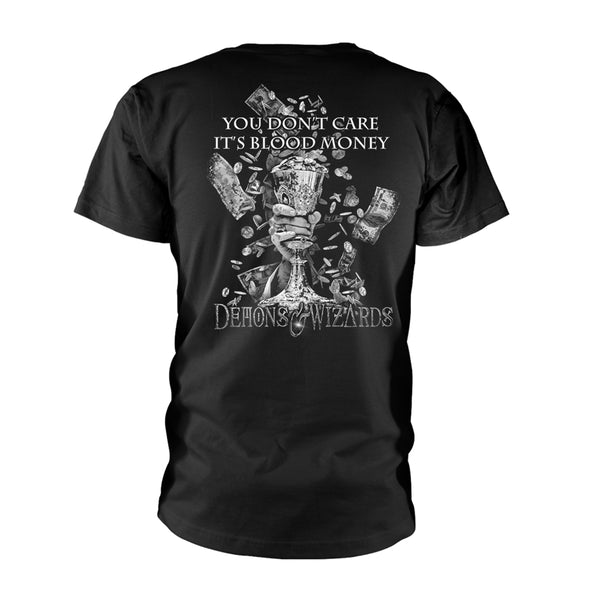 Demons & Wizards Unisex T-shirt: Midas Disease (back print)