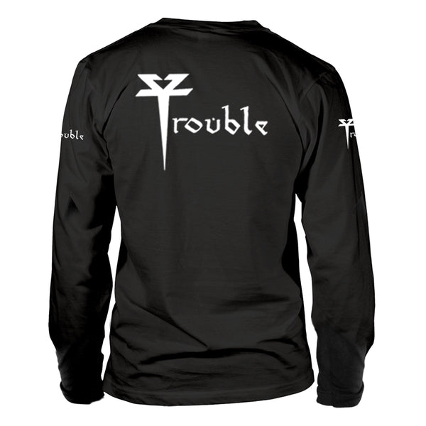 Trouble Unisex Long Sleeved T-shirt: The Skull (back print)
