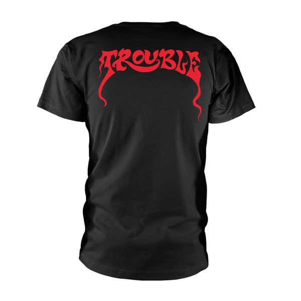 Trouble Unisex T-shirt: Manic Frustration (back print)