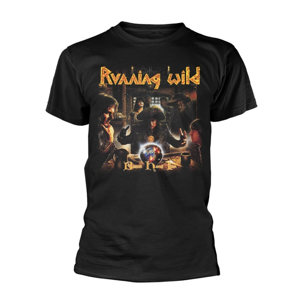 Running Wild Unisex T-shirt: Black Hand Inn (back print)