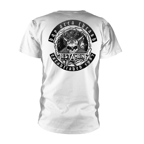 Testament Unisex T-shirt: Bay Area Thrash (back print)