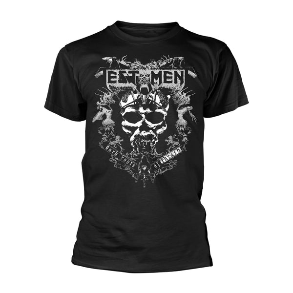 Testament Unisex T-shirt: Dark Roots Of Thrash (back print)