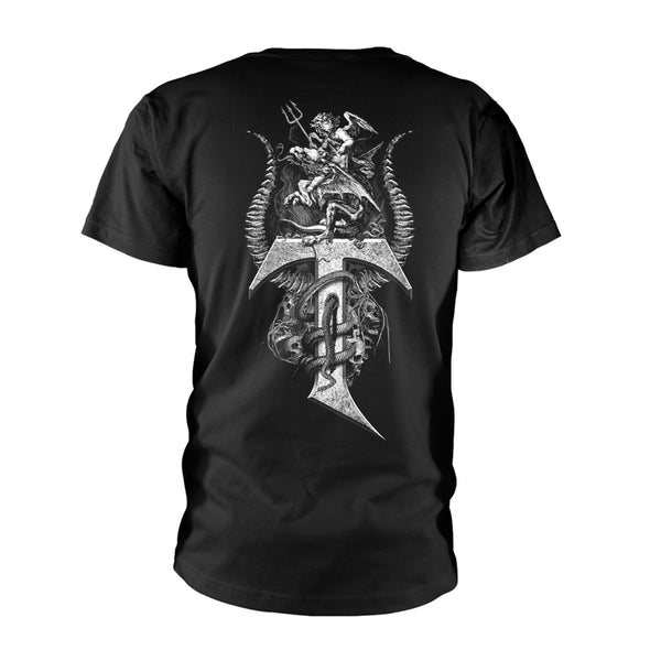 Testament Unisex T-shirt: Pitchfork Horns (back print)