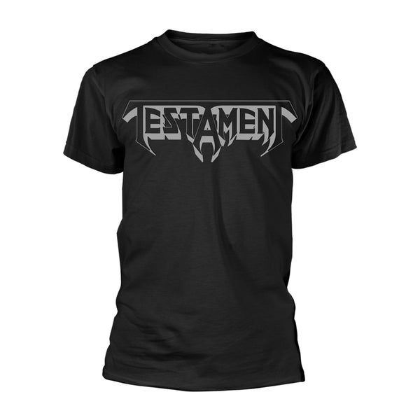 Testament Unisex T-shirt: Logo (Grey Print/Black Ts)