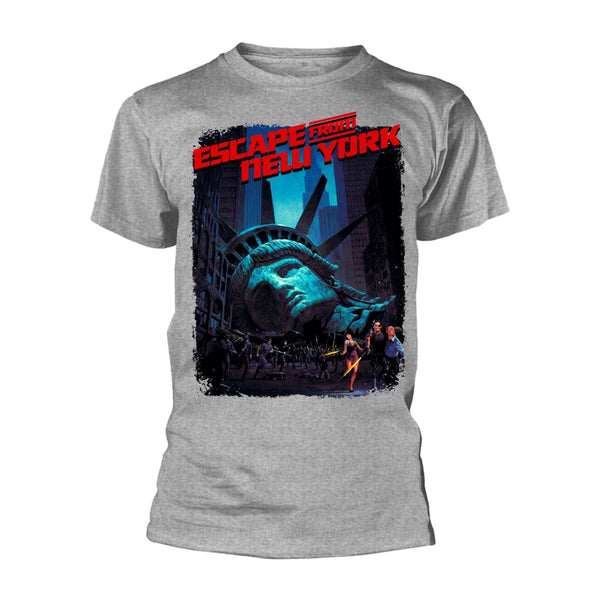 Escape From New York Unisex T-shirt: Movie Poster (Grey)