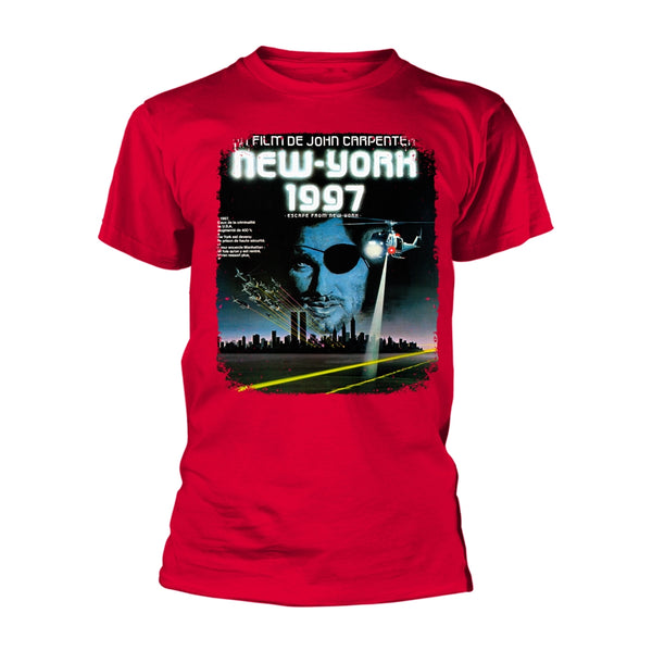 Escape From New York Unisex T-shirt: French Poster (Red)
