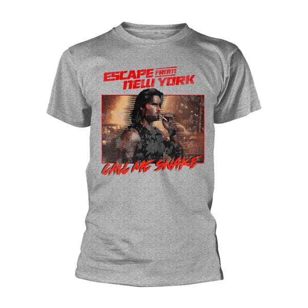 Escape From New York Unisex T-shirt: Call Me Snake (Grey)
