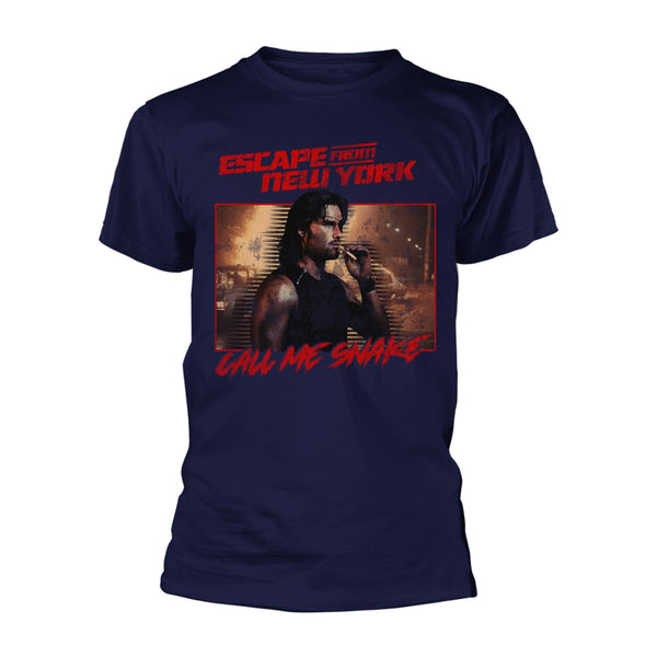 Escape From New York Unisex T-shirt: Call Me Snake (Navy)