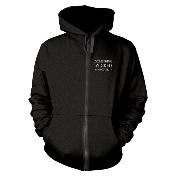 Vltimas Unisex Zipped Hoodie: Something Wicked Marches In (back print)