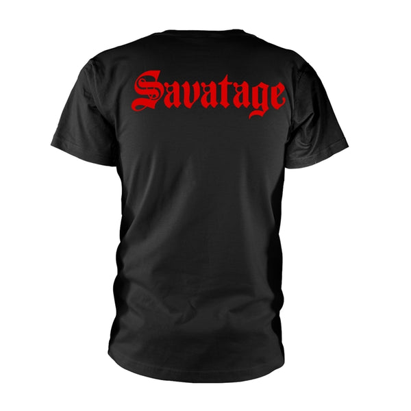 Savatage Unisex T-shirt: The Dungeons Are Calling (back print)