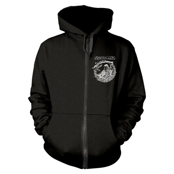 Sacrilege Unisex Zipped Hoodie: Reaper (back print)