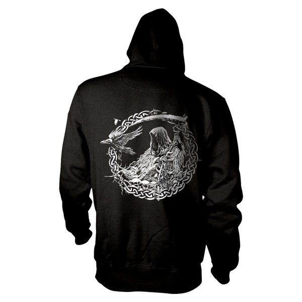 Sacrilege Unisex Zipped Hoodie: Reaper (back print)