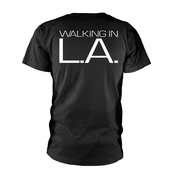 Missing Persons Unisex T-shirt: Walking In L.A. (back print)