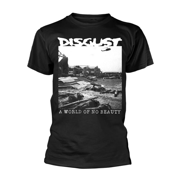 Disgust Unisex T-shirt: A World Of No Beauty (back print)