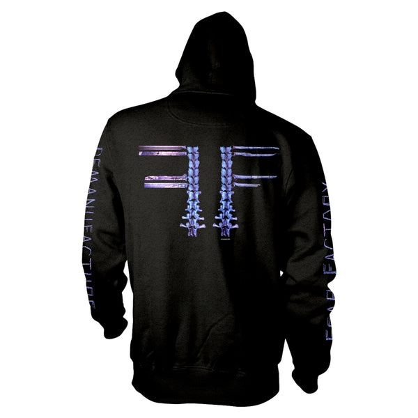 Fear Factory Unisex Zipped Hoodie: Demanufacture Pocket (back print)