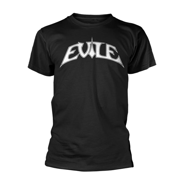 Evile Unisex T-shirt: Logo (Black Ts/White Print)