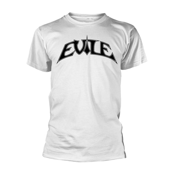 Evile Unisex T-shirt: Logo (Black Ts/White Print)