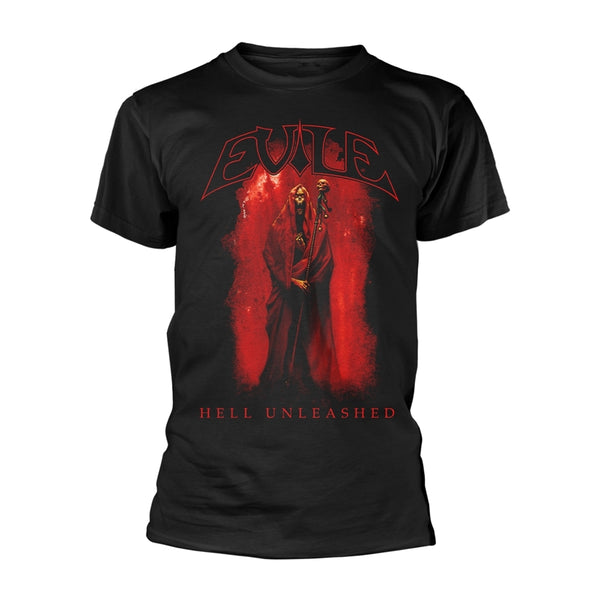 Evile Unisex T-shirt: Hell Unleashed (Black) (back print)