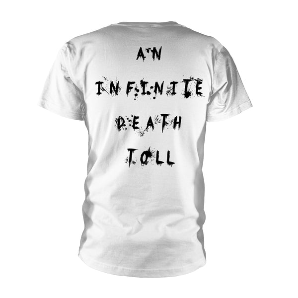 Evile Unisex T-shirt: Hell Unleashed (White) (back print)