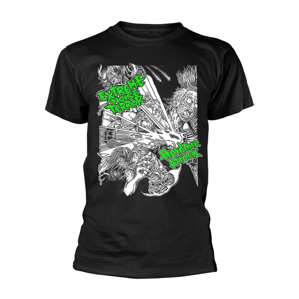 Extreme Noise Terror Unisex T-shirt: Hardcore Attack (back print)