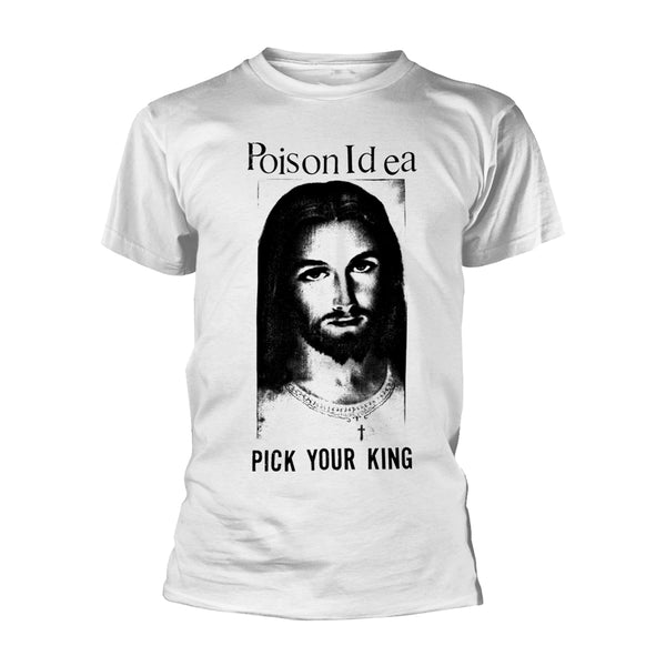 Posion Idea Unisex T-shirt: Pick Your King (White)