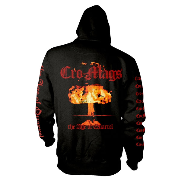 Cro-Mags Unisex Zipped Hoodie: The Age Of Quarrel (back print)