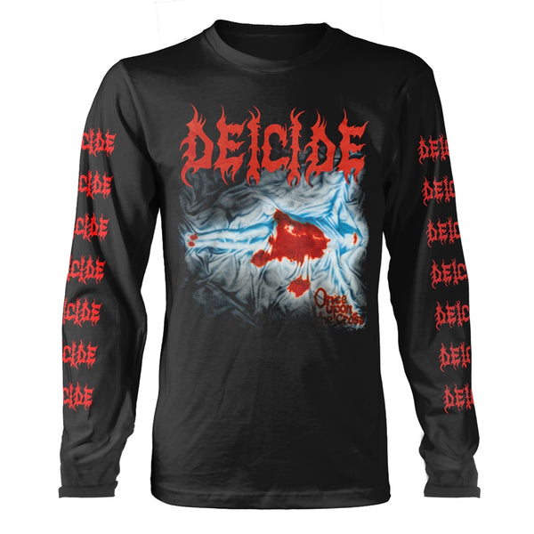 Deicide Unisex Long Sleeved T-shirt: Once Upon The Cross (Black)