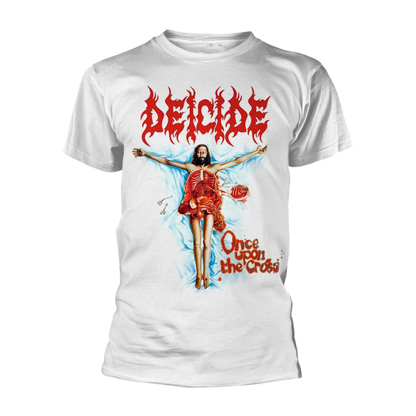Deicide Unisex T-shirt: Once Upon The Cross (White)