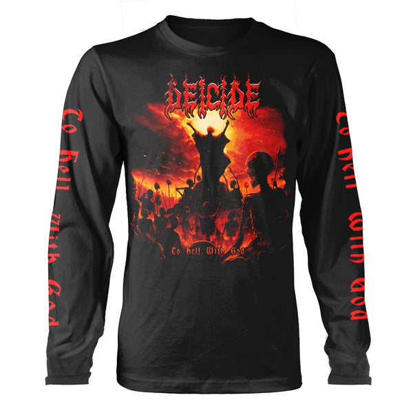 Deicide Unisex Long Sleeved T-shirt: To Hell With God