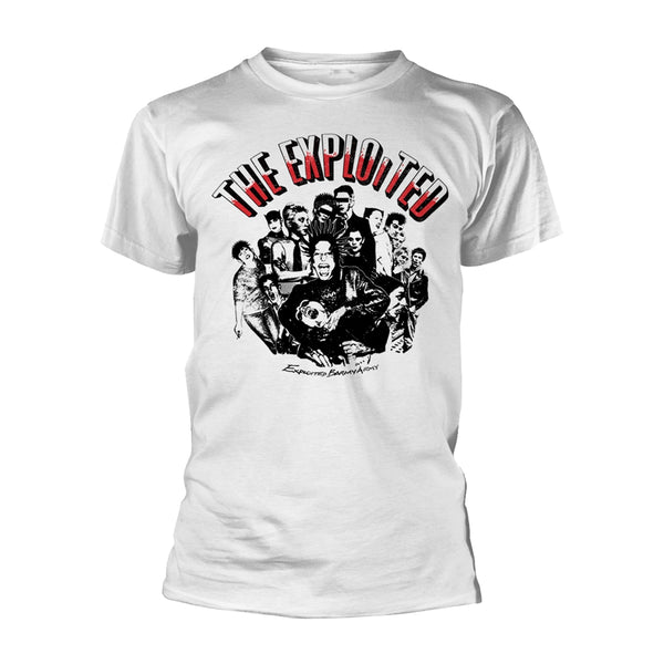 The Exploited Unisex T-shirt: Barmy Army (White)