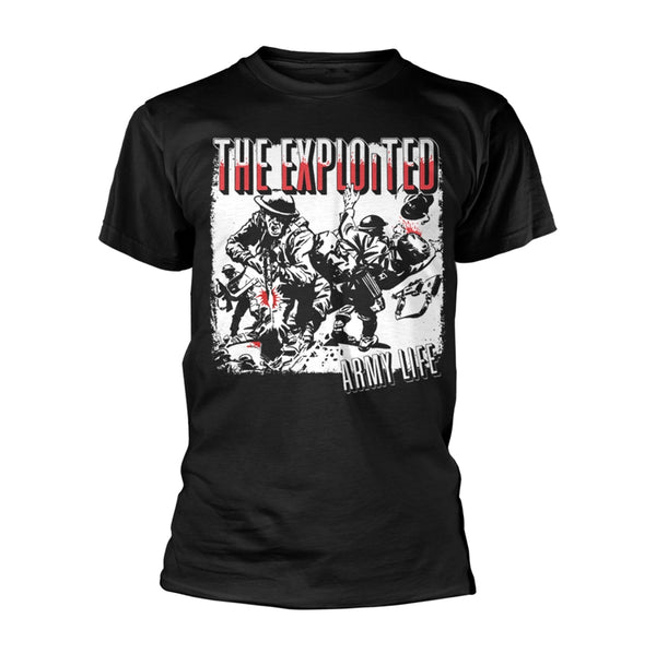 The Exploited | Official Band T-Shirt | Army Life (Black)