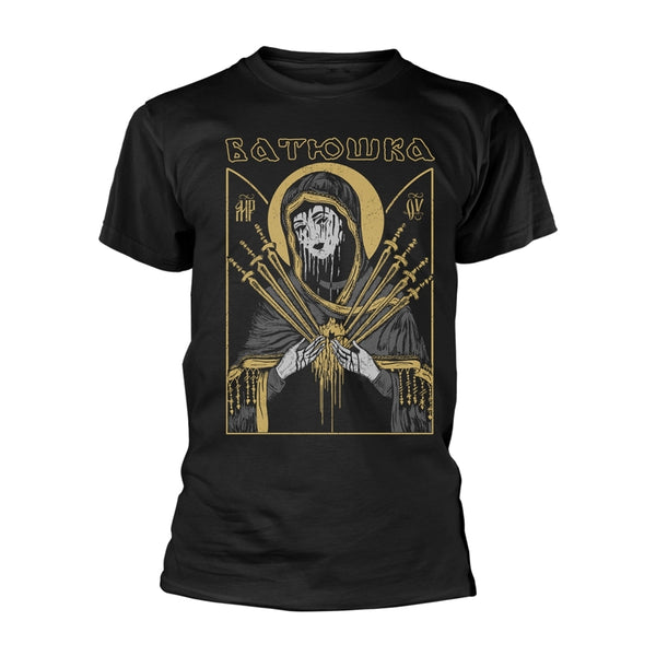 Batushka | Official Band T-Shirt | Maria II (Grey) (Back Print)