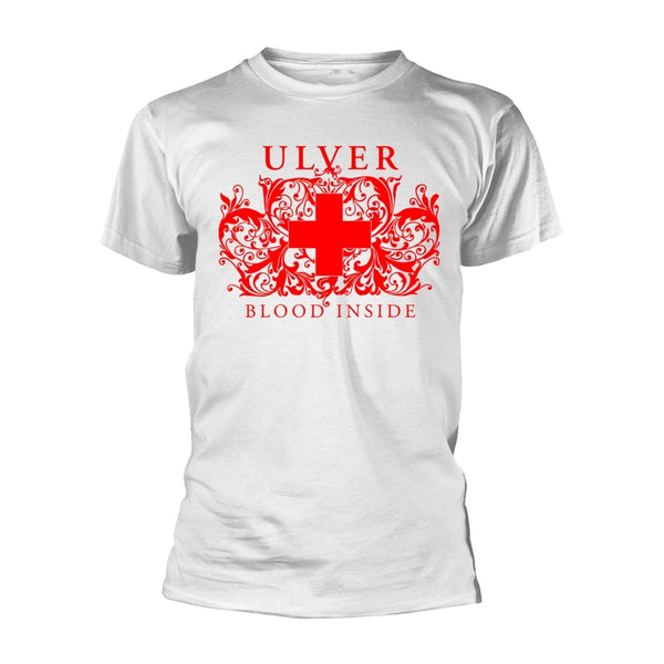 Ulver | Official Band T-Shirt | Blood Inside (White) (Back Print)