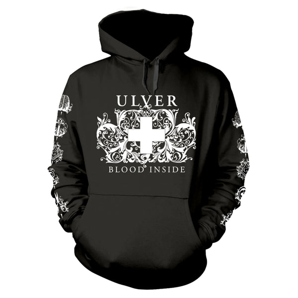 Ulver Unisex Pullover Hoodie: Blood Inside (Black) (Back Print)