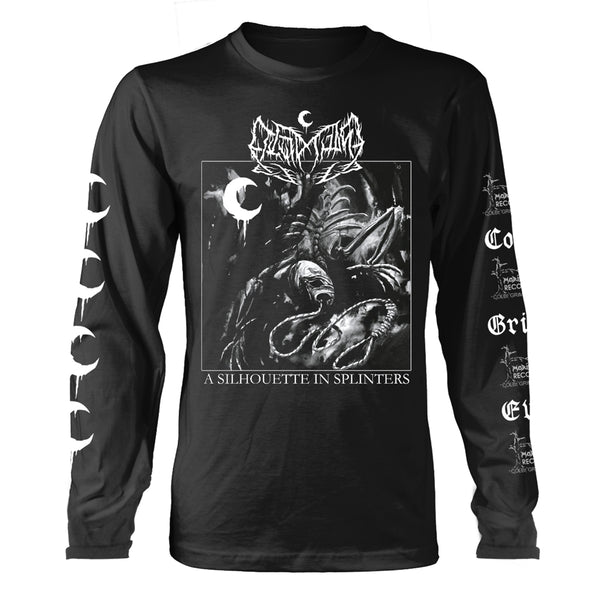 Leviathan Unisex Long Sleeved T-Shirt: Silhouette (Back Print)