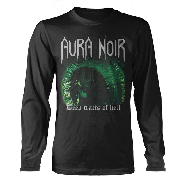 Aura Noir Unisex Long Sleeved T-Shirt: Deep Tracts Of Hell (Back Print)
