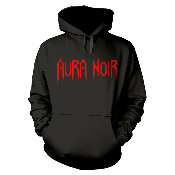 Aura Noir Unisex Pullover Hoodie: Logo (Back Print)