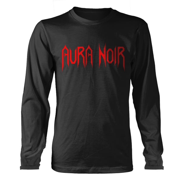 Aura Noir Unisex Long Sleeved T-Shirt: Logo (Back Print)