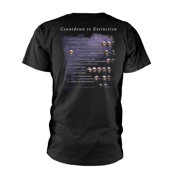 Megadeth | Official Band T-shirt | Countdown To Extinction (back print)