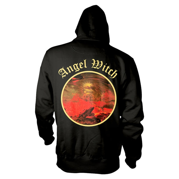 Angel Witch Unisex Hooded Top: Angel Witch (back print)