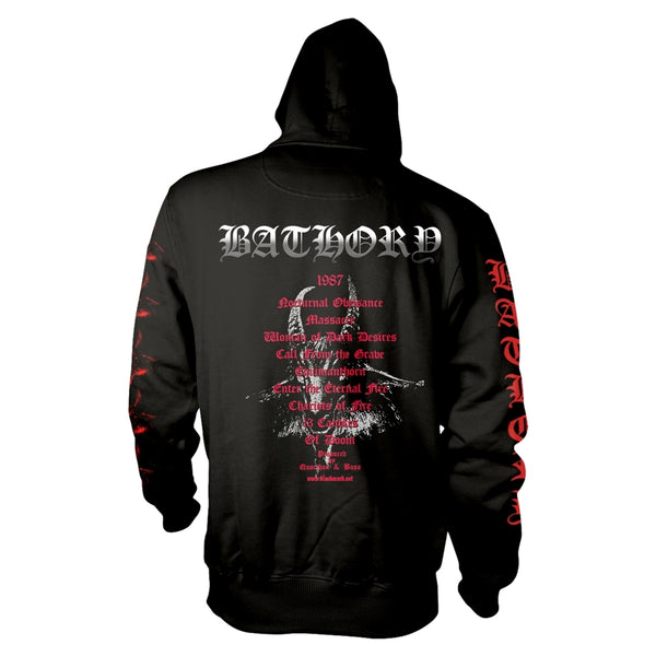 Bathory | Official Band Hoodie| Under The Sign Of The Black Mark (back print)