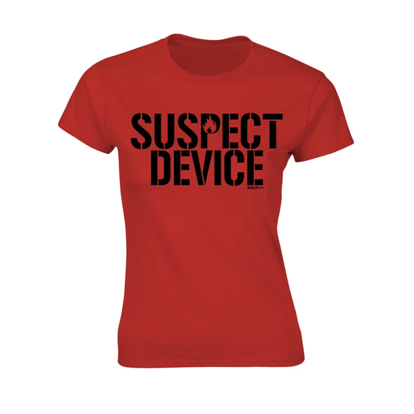 Stiff Little Fingers Ladies T-shirt: Suspect Device