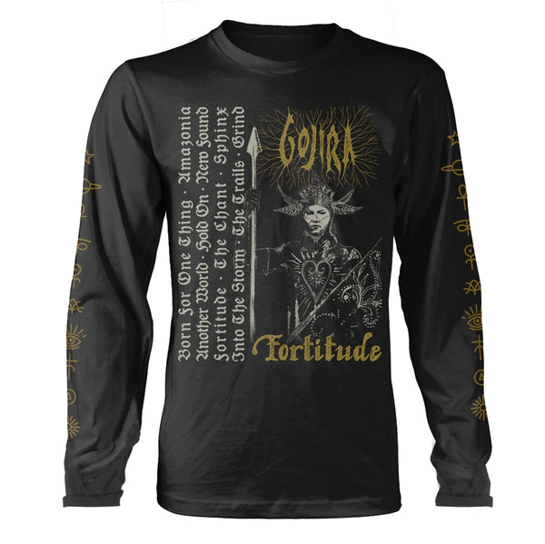 Gojira Unisex Long Sleeved T-shirt: Fortitude Tracklist (Organic Ls)