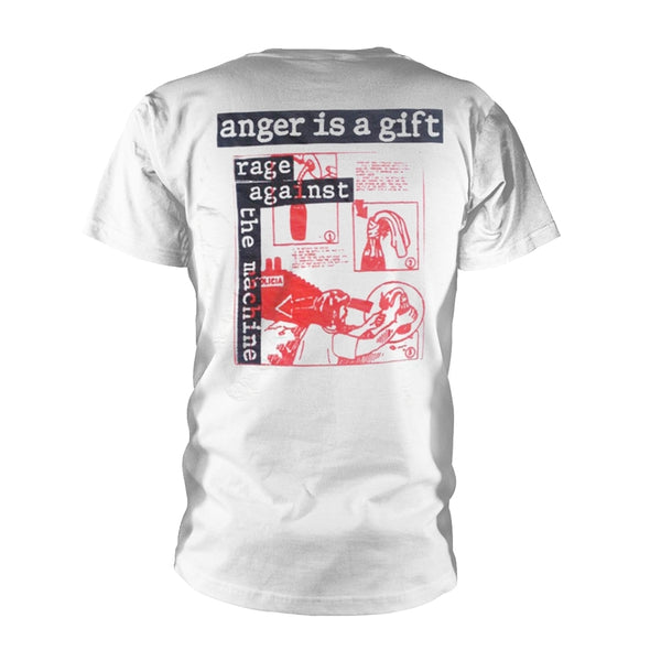 Rage Against The Machine Unisex T-shirt: Anger Gift (back print)